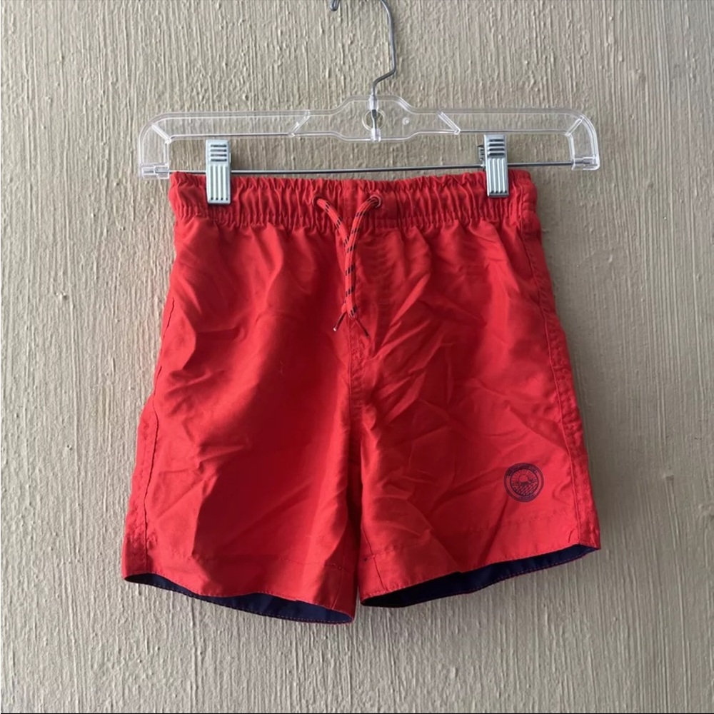 Rebel by Primark boys swim trunks Sz 6 7 Shorts Red Blue Boutique